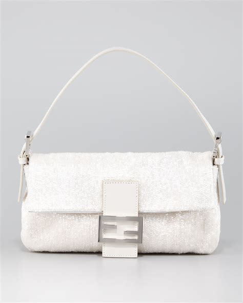 blackand white fendi beaded bags|fendi shearling baguette.